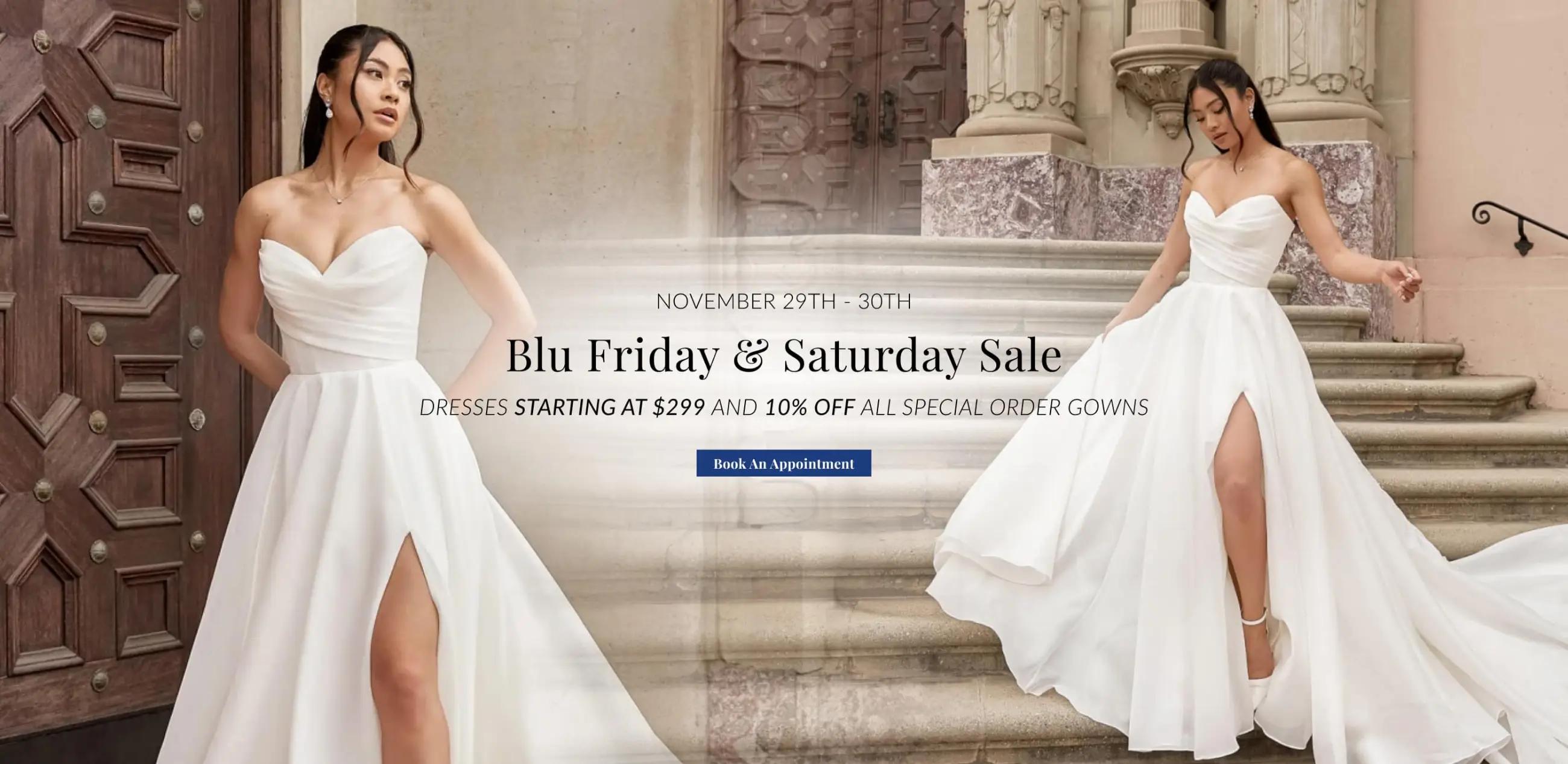 Blu Friday & Saturday Bridal Sale at Ella Blu