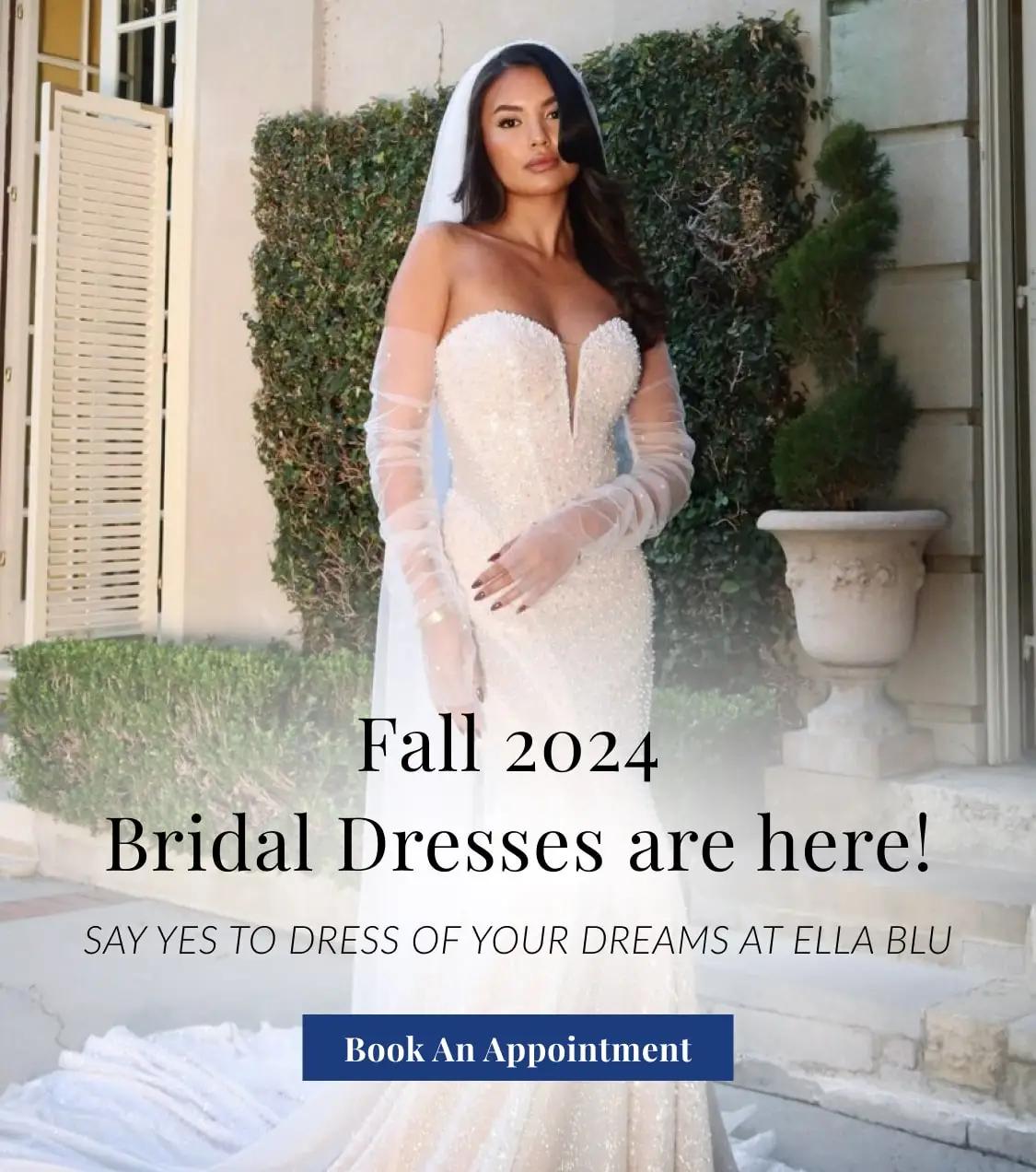 Fall 2024 wedding dresses at Ella Blu Bridal